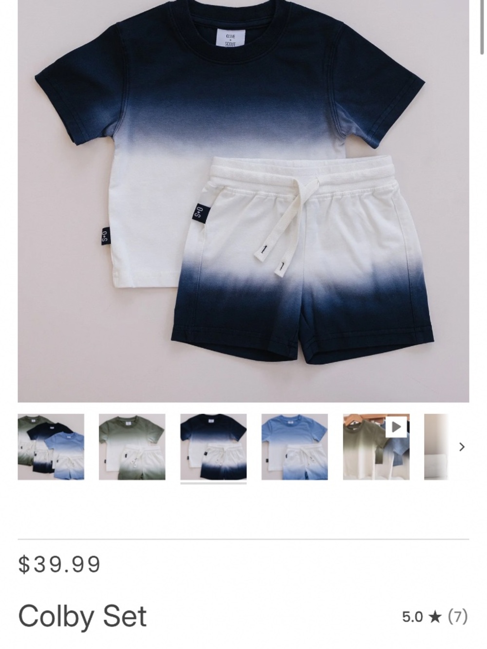 Olive + Scout two piece ser